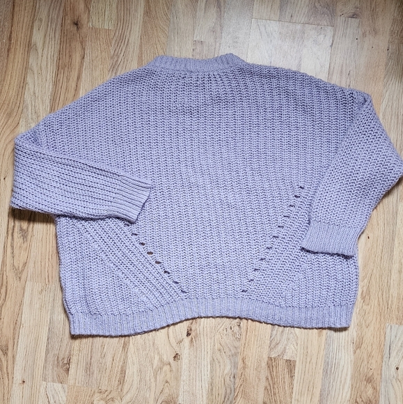 American Eagle Cozy Knit Lavender Sweater in Lavender Oversize XL - Picture 8 of 8